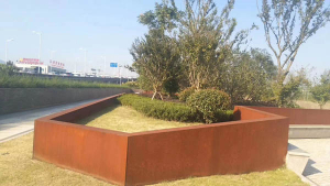 洋浦经济开发区耐候钢挡土墙