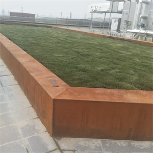洋浦经济开发区耐候钢花池围边